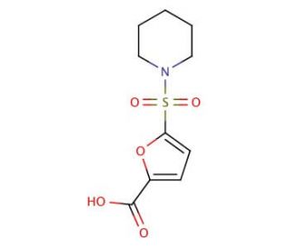 5-(piperidin-1-ylsulfonyl)-2-furoic acid - chemical structure image