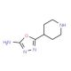 5-(piperidin-4-yl)-1,3,4-oxadiazol-2-amine - chemical structure image