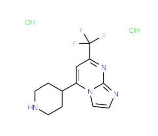 5-Piperidin-4-yl-7-trifluoromethyl-imidazo[1,2-a]-pyrimidine dihydrochloride - chemical structure image
