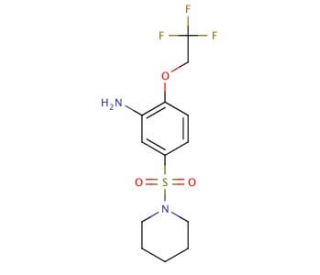 5-(Piperidine-1-sulfonyl)-2-(2,2,2-trifluoro-ethoxy)-phenylamine - chemical structure image