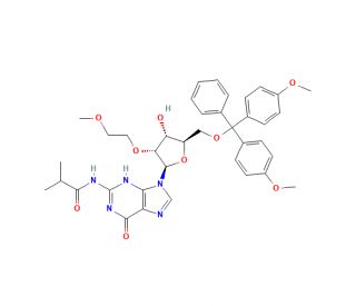 5&prime;-O-[Bis(4-methoxyphenyl)phenylmethyl]-2&prime;-O-(2-methoxyethyl)-N-(2-methyl-1-oxopropyl)guanosine (CAS 251647-50-4) - chemical