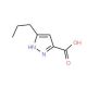 5-Propyl-2H-pyrazole-3-carboxylic acid (CAS 76424-47-0) - chemical structure image
