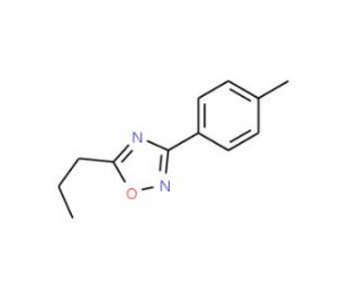 5-Propyl-3-p-tolyl-1,2,4-oxadiazole (CAS 182295-26-7) - chemical structure image
