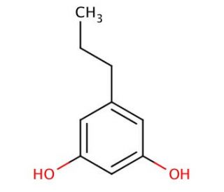 5-propylbenzene-1,3-diol - chemical structure image