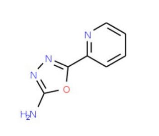 5-Pyridin-2-yl-1,3,4-oxadiazol-2-ylamine (CAS 5711-72-8) - chemical structure image