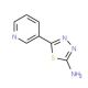 5-Pyridin-3-yl-[1,3,4]thiadiazol-2-ylamine - chemical structure image