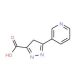 5-Pyridin-3-yl-1H-pyrazole-3-carboxylic acid (CAS 374064-01-4) - chemical structure image