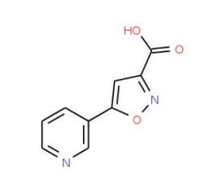 5-pyridin-3-ylisoxazole-3-carboxylic acid - chemical structure image