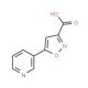 5-pyridin-3-ylisoxazole-3-carboxylic acid - chemical structure image