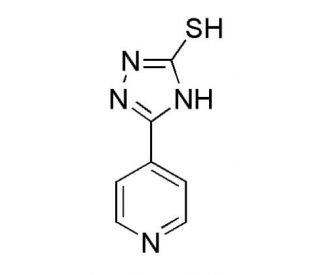 5-pyridin-4-yl-4H-1,2,4-triazole-3-thiol (CAS 1477-24-3) - chemical structure image