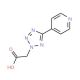 (5-Pyridin-4-yl-tetrazol-2-yl)-acetic acid - chemical structure image