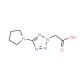 5-(Pyrrolidin-1-yl)-2H-tetrazole-2-acetic acid (CAS 374822-49-8) - chemical structure image