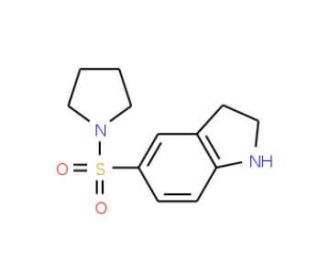 5-(pyrrolidin-1-ylsulfonyl)indoline (CAS 874594-03-3) - chemical structure image
