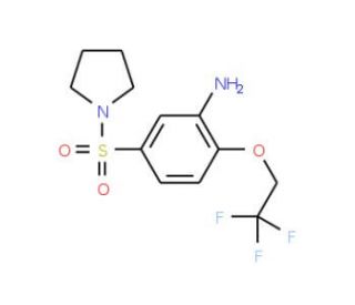 5-(Pyrrolidine-1-sulfonyl)-2-(2,2,2-trifluoro-ethoxy)-phenylamine - chemical structure image