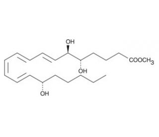 5(S),6(R)-Lipoxin A4 methyl ester (CAS 97643-35-1) - chemical structure image