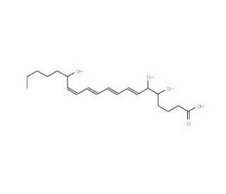 5(S),6(S)-Lipoxin A<sub>4</sub> (CAS 1256643-63-6) - chemical structure image