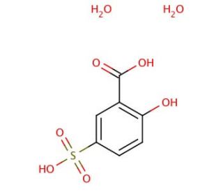 5-Sulfosalicylic acid dihydrate (CAS 5965-83-3) - chemical structure image