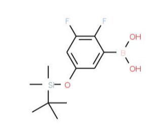 5-(t-Butyldimethylsilyloxy)-2,3-difluorophenylboronic acid (CAS 1150114-45-6) - chemical structure image