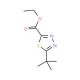 5-tert-Butyl-1,3,4-thiadiazole-2-carboxylic acid ethyl ester (CAS 507476-05-3) - chemical structure image