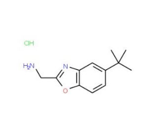 (5-tert-Butyl-1,3-benzoxazol-2-yl)methylaminehydrochloride - chemical structure image