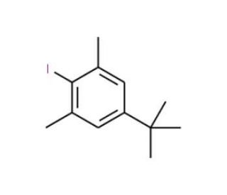 5-tert-Butyl-2-iodo-1,3-dimethylbenzene (CAS 5122-20-3) - chemical structure image