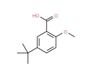 5-tert-Butyl-2-methoxybenzoic acid (CAS 73469-54-2) - chemical structure image