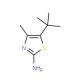 5-tert-Butyl-4-methyl-thiazol-2-ylamine (CAS 45865-42-7) - chemical structure image
