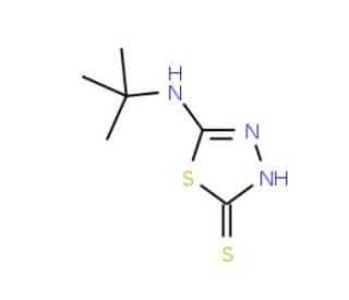 5-(tert-butylamino)-1,3,4-thiadiazole-2-thiol - chemical structure image