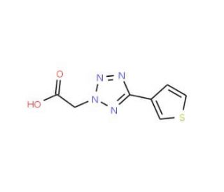 (5-thien-3-yl-2H-tetrazol-2-yl)acetic acid - chemical structure image