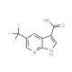 5-(Trifluoromethyl)-1H-pyrrolo[2,3-b]pyridine-3-carboxylic acid (CAS 1171920-15-2) - chemical structure image