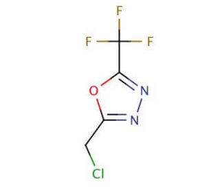 5-(Trifluoromethyl)-2-(chloromethyl)-1,3,4-oxadiazole (CAS 723286-98-4) - chemical structure image