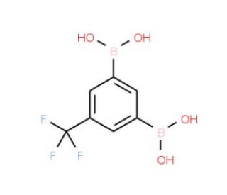 5-(Trifluoromethyl)benzene-1,3-diboronic acid (CAS 913835-35-5) - chemical structure image