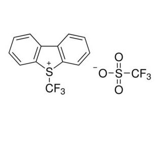 5-(Trifluoromethyl)dibenzothiophenium trifluoromethanesulfonate (CAS 129946-88-9) - chemical structure image