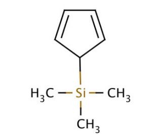 5-(Trimethylsilyl)-1,3-cyclopentadiene (CAS 3559-74-8) - chemical structure image