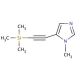 5-[(Trimethylsilyl)ethynyl])-1-methylimidazole (CAS 480439-45-0) - chemical structure image
