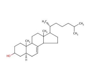 5&alpha;-Cholest-7-en-3&beta;-ol (CAS 80-99-9) - chemical structure image