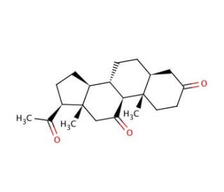 5&alpha;-Pregnane-3,11,20-trione (CAS 2089-06-7) - chemical structure image