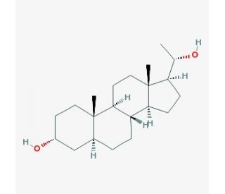 5&alpha;-Pregnane-3&alpha;,20&alpha;-diol (CAS 566-58-5) - chemical structure image