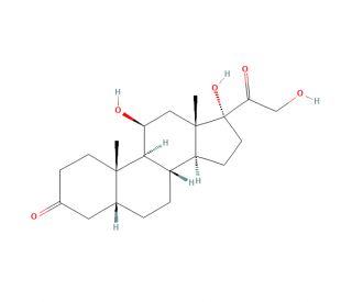 5&beta;-Dihydrocortisol (CAS 1482-50-4) - chemical structure image