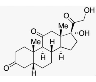 5&beta;-Dihydrocortisone (CAS 68-54-2) - chemical structure image