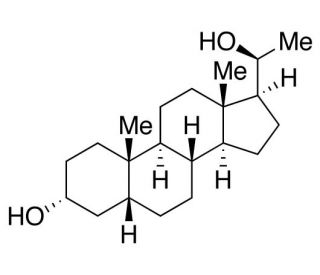 5&beta;-Pregnane-3&alpha;,20&alpha;-diol (CAS 80-92-2) - chemical structure image