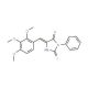 (5E)-2-Mercapto-3-phenyl-5-(2,3,4-trimethoxybenzylidene)-3,5-dihydro-4H-imidazol-4-one - chemical structure image