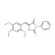 (5E)-2-Mercapto-3-phenyl-5-(2,4,5-trimethoxy-benzylidene)-3,5-dihydro-4H-imidazol-4-one - chemical structure image