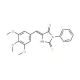 (5E)-2-Mercapto-3-phenyl-5-(3,4,5-trimethoxy-benzylidene)-3,5-dihydro-4H-imidazol-4-one - chemical structure image