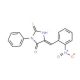(5E)-2-Mercapto-5-(2-nitrobenzylidene)-3-phenyl-3,5-dihydro-4H-imidazol-4-one - chemical structure image