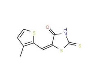 (5E)-2-Mercapto-5-[(3-methyl-2-thienyl)methylene]-1,3-thiazol-4(5H)-one - chemical structure image