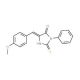 (5E)-2-Mercapto-5-(4-methoxybenzylidene)-3-phenyl-3,5-dihydro-4H-imidazol-4-one - chemical structure image