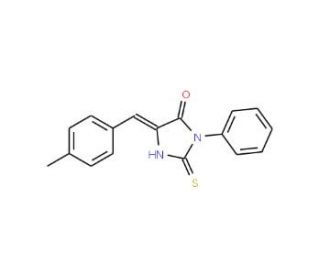 (5E)-2-Mercapto-5-(4-methylbenzylidene)-3-phenyl-3,5-dihydro-4H-imidazol-4-one - chemical structure image