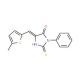 (5E)-2-Mercapto-5-[(5-methyl-2-thienyl)methylene]-3-phenyl-3,5-dihydro-4H-imidazol-4-one - chemical structure image