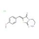 (5E)-3-(2-aminoethyl)-5-(4-methoxybenzylidene)-1,3-thiazolidine-2,4-dione hydrochloride (CAS 100795-92-4) - chemical structur